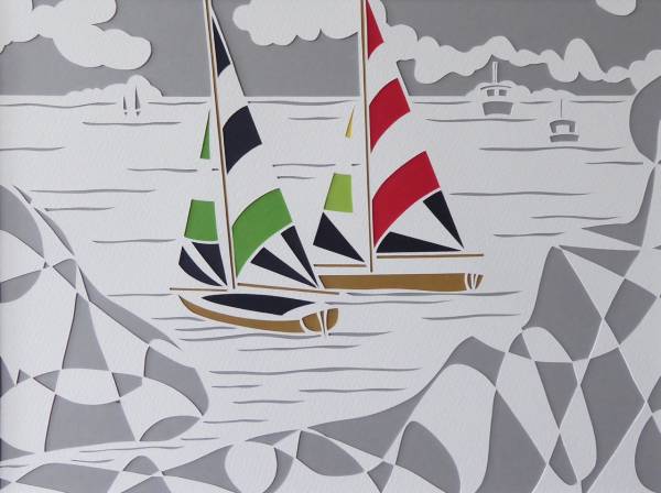 - a , Paper Sculpture by Debs Martin, measuring 28 x 38 cm (H x W) framed at 48 x 58 cm £275